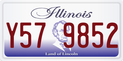 IL license plate Y579852
