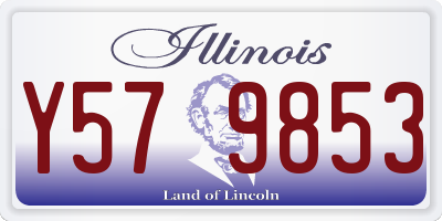 IL license plate Y579853