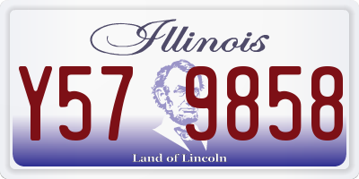 IL license plate Y579858