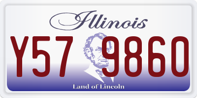IL license plate Y579860