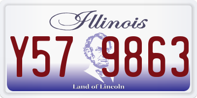 IL license plate Y579863