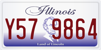 IL license plate Y579864