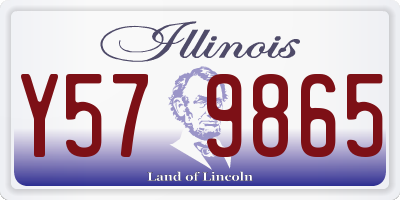 IL license plate Y579865