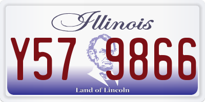 IL license plate Y579866