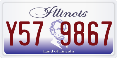 IL license plate Y579867
