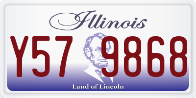 IL license plate Y579868