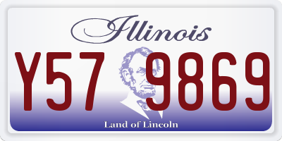 IL license plate Y579869