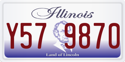 IL license plate Y579870