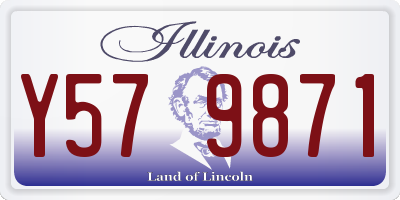 IL license plate Y579871