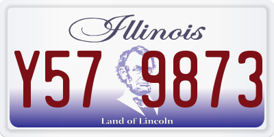 IL license plate Y579873