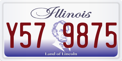 IL license plate Y579875