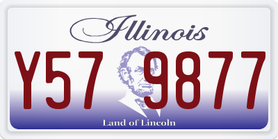 IL license plate Y579877