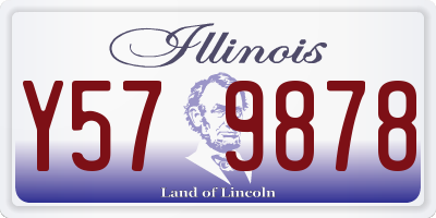 IL license plate Y579878