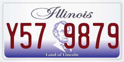 IL license plate Y579879