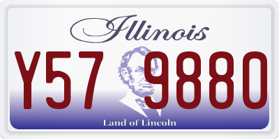 IL license plate Y579880