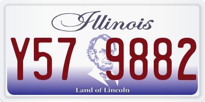 IL license plate Y579882