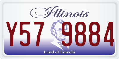 IL license plate Y579884