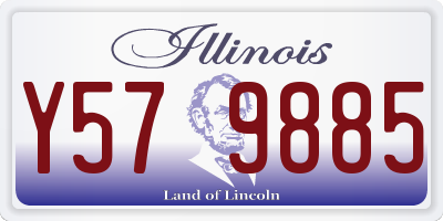 IL license plate Y579885