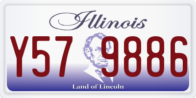 IL license plate Y579886