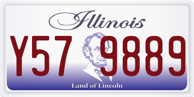 IL license plate Y579889