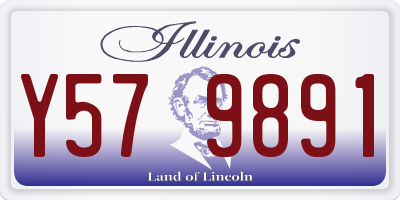 IL license plate Y579891