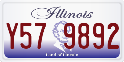 IL license plate Y579892