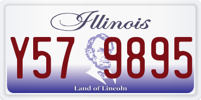IL license plate Y579895