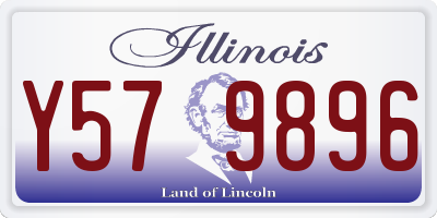 IL license plate Y579896