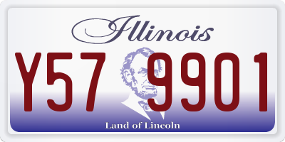 IL license plate Y579901