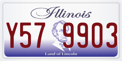 IL license plate Y579903