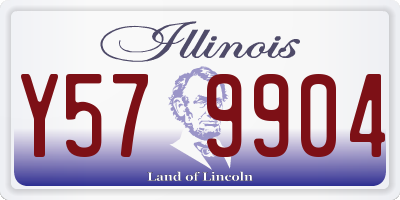 IL license plate Y579904