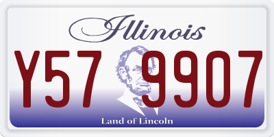 IL license plate Y579907