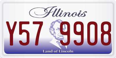 IL license plate Y579908