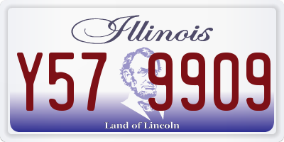 IL license plate Y579909