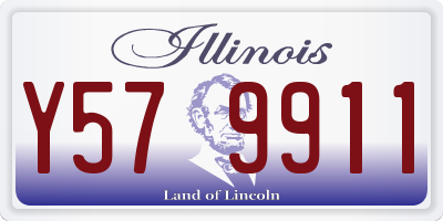 IL license plate Y579911