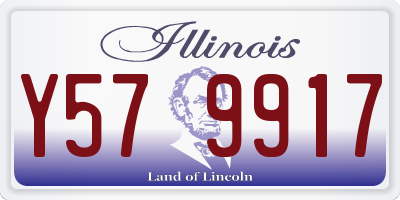 IL license plate Y579917