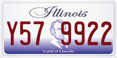 IL license plate Y579922