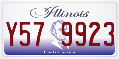 IL license plate Y579923