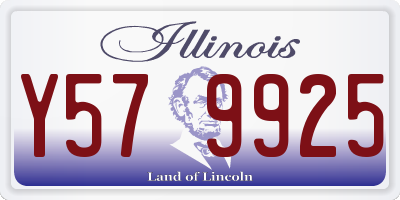 IL license plate Y579925