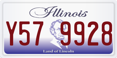 IL license plate Y579928