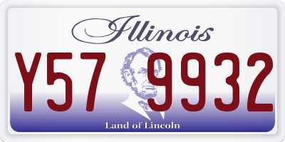 IL license plate Y579932