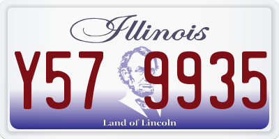 IL license plate Y579935