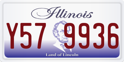 IL license plate Y579936