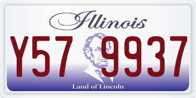 IL license plate Y579937