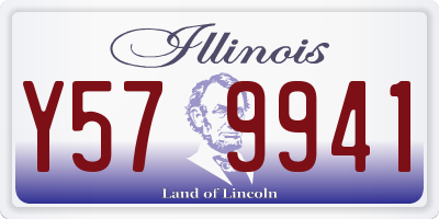 IL license plate Y579941