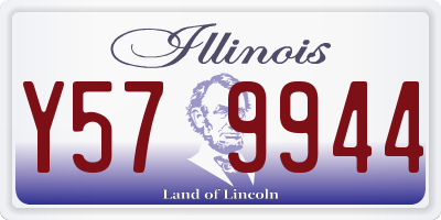 IL license plate Y579944