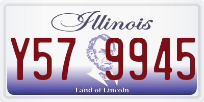 IL license plate Y579945