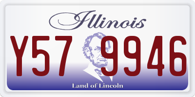 IL license plate Y579946