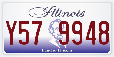 IL license plate Y579948
