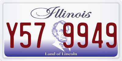 IL license plate Y579949